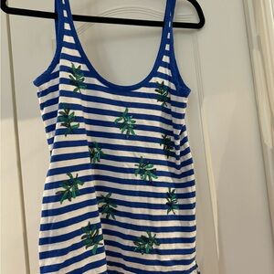 J crew sequin palm tank